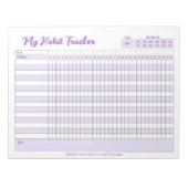 Habit Tracker Voll anpassbarer Notepad Notizblock (Vorderseite)