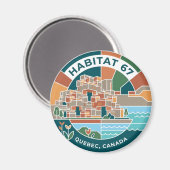 Habitat 67 Kanada Magnet (Vorderseite/Rückseite)