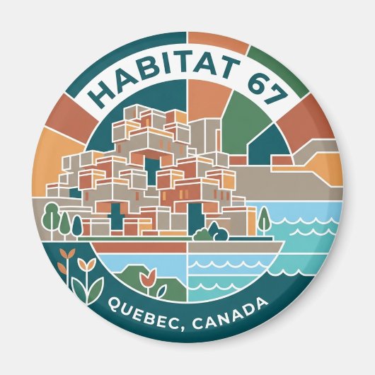 Habitat 67 Kanada Magnet (Vorne)