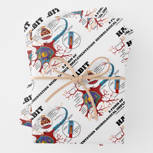 Habitat eine Form von Neurologischem Neuron Geschenkpapier Set (Beispiel)