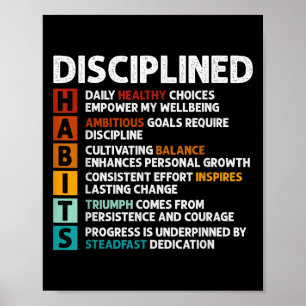 Habits Definition Motivierend Angebotsbestätigunge Poster