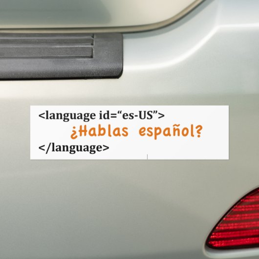 ¿ Hablas español? Autoaufkleber (Auf Auto)