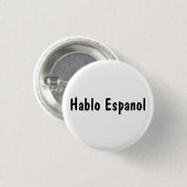 Hablo Espanol Button (Vorne & Hinten)