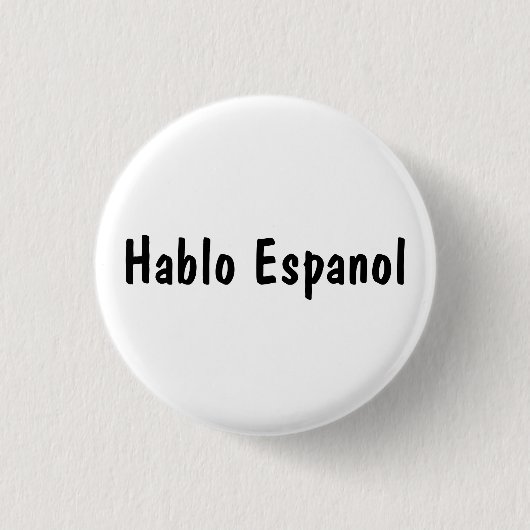 Hablo Espanol Button (Vorderseite)