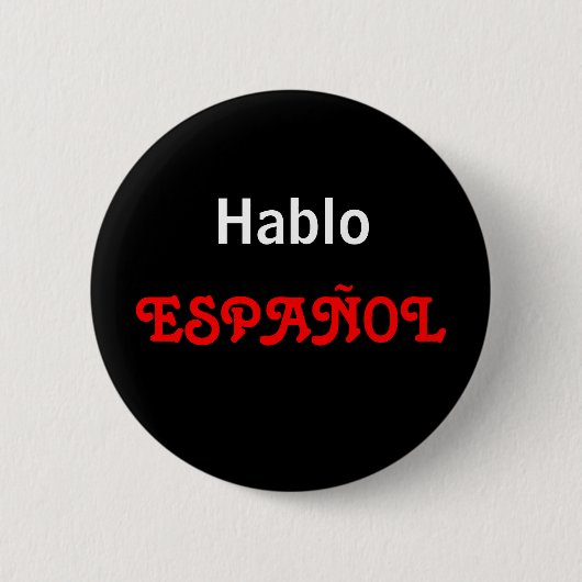 Hablo ESPAÑOL Button (Vorderseite)