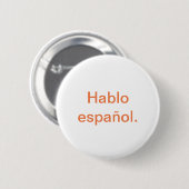 Hablo español button (Vorne & Hinten)