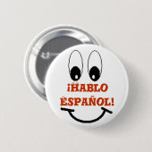 hablo espaol Knopf Button (Vorne & Hinten)