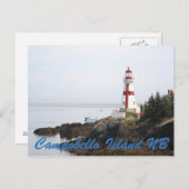 Habor Lightstation Campobello Island New Bronswick Postkarte (Vorne/Hinten)