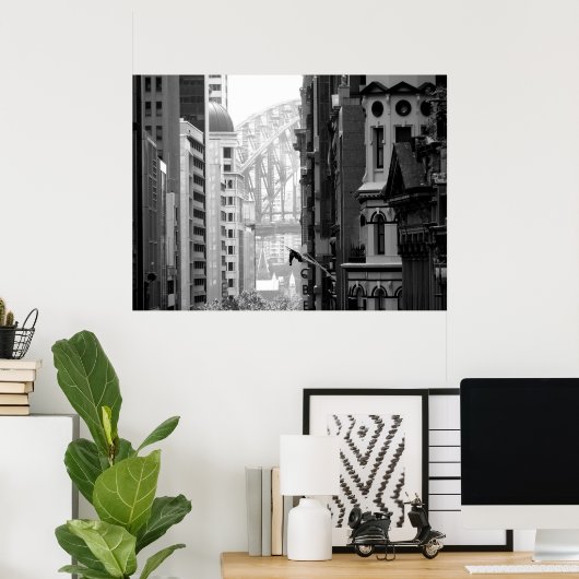 Habour Bridge View 1b Poster (Heimbüro)