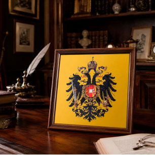 Habsburger Doppeladler-Erbe-Kachel Fliese
