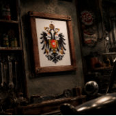Habsburger Doppeladler-Erbe-Kachel Fliese