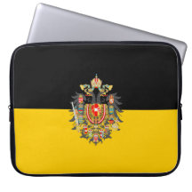 Habsburger Flagge und Kaiserliche Wappen