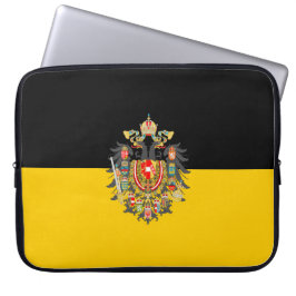 Habsburger Flagge und Kaiserliche Wappen Laptopschutzhülle