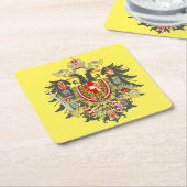 Habsburger-Wappen-Untersetzer Rechteckiger Pappuntersetzer (angewinkelt)