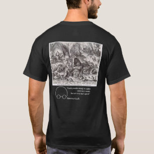 Habsucht, Ansichten durch Bruegel und Gandhi T-Shirt