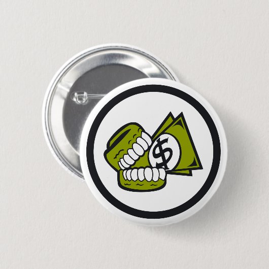 Habsucht Button (Vorne & Hinten)