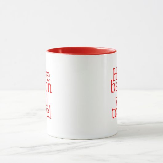Habt Bacon Will Travel Statement Tasse (Zentrum)