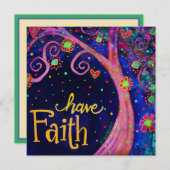 "Habt den Glauben" Inspirivity Tree Mitteilungskarte (Vorne/Hinten)