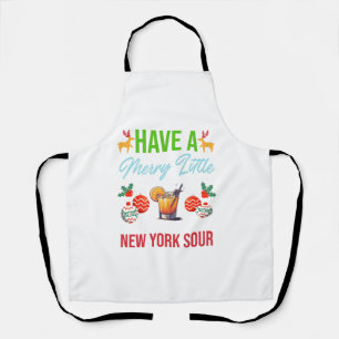 Habt ein frohes kleines New York Sour Weihnachtsfe Schürze