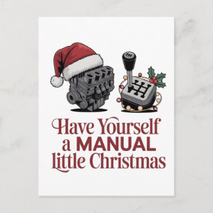 Habt ein fröhliches kleines Weihnachtsmechaniker  Ankündigungspostkarte