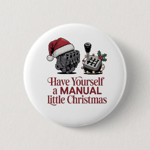 Habt ein fröhliches kleines Weihnachtsmechaniker Button