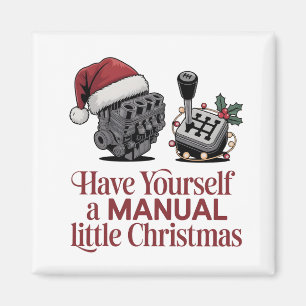 Habt ein fröhliches kleines Weihnachtsmechaniker Magnet
