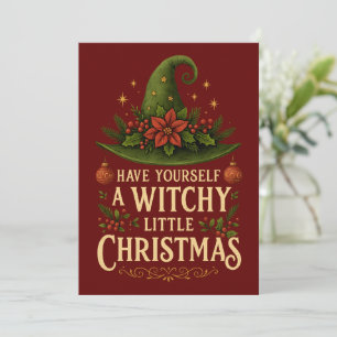 Habt ein Hexen-Weihnachten Einladung