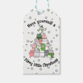 Habt ein pelziges kleines Weihnachten! Geschenkanhänger