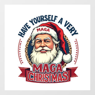 Habt ein sehr Maga Weihnachten Trump Gewonnen Fensteraufkleber