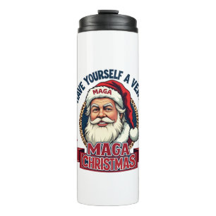 Habt ein sehr Maga Weihnachten Trump Gewonnen Thermosbecher
