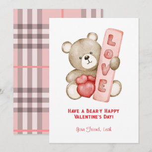 Habt einen Bär-ig tollen Valentinstag im Klassenzi Feiertagskarte