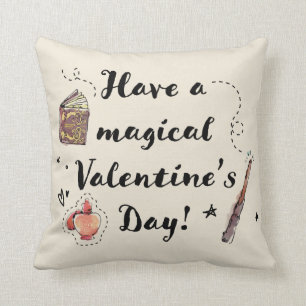 Habt einen magischen Valentinstag Kissen