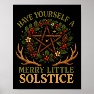 Habt euch eine fröhliche kleine Sonnenwende Witchc Poster