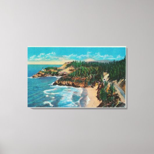 Hacenta Head Lighthouse und Cape PerpetuaCoast Leinwanddruck (Vorderseite)