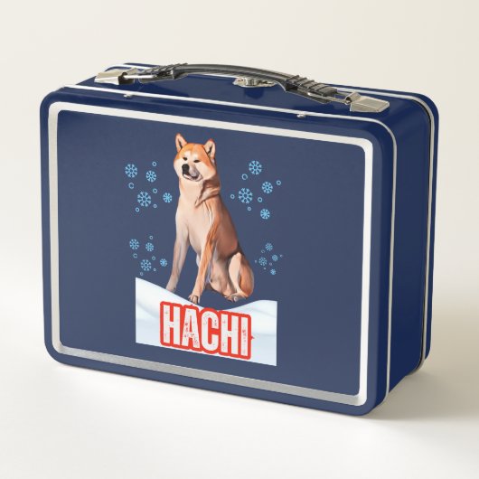 HACHIKO METALL BROTDOSE (Rückseite)