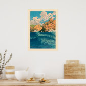 Hachinohe Same von Kawase Hasui Poster (Küche)