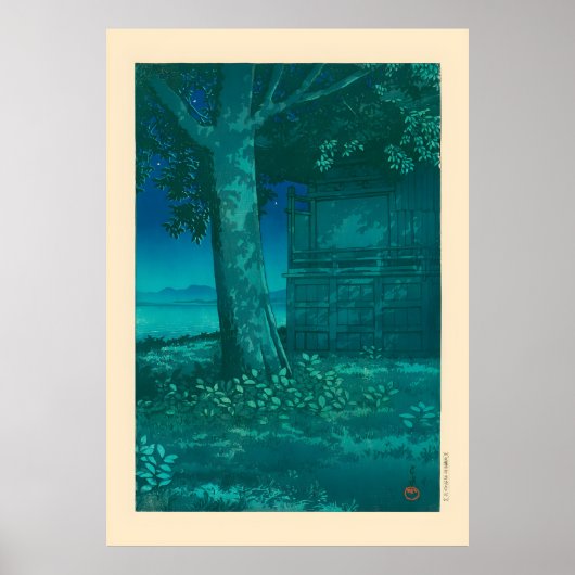 Hachirogata Lagoon Akita von Kawase Hasui Poster (Vorne)