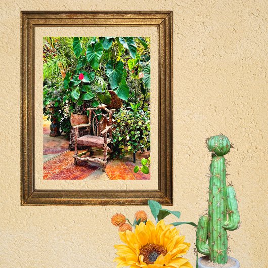 Hacienda Garden Chair Poster