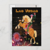 Hacienda Horse and Rider neon sign, Las Vegas Postkarte (Vorne/Hinten)