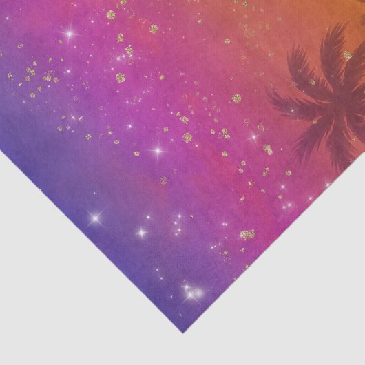 Hacienda Sunset Vibranful Colorful Fiesta Seidenpapier (Ausschnitt)