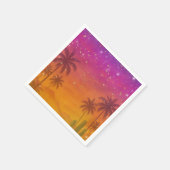 Hacienda Sunset Vibrant Fiesta Quinceañera Serviette (Ecke)