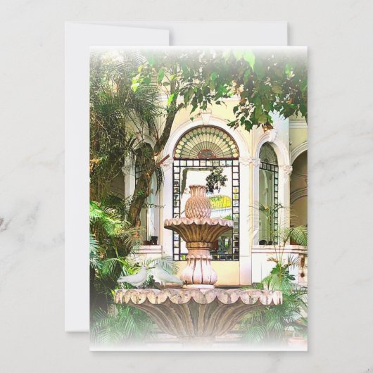 Hacienda und Doves Mexican Wedding retten das Datu Einladung (Rückseite)