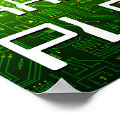 Hack auf den Planeten Poster (Ecke)