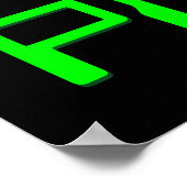 Hack auf den Planeten Poster (Ecke)