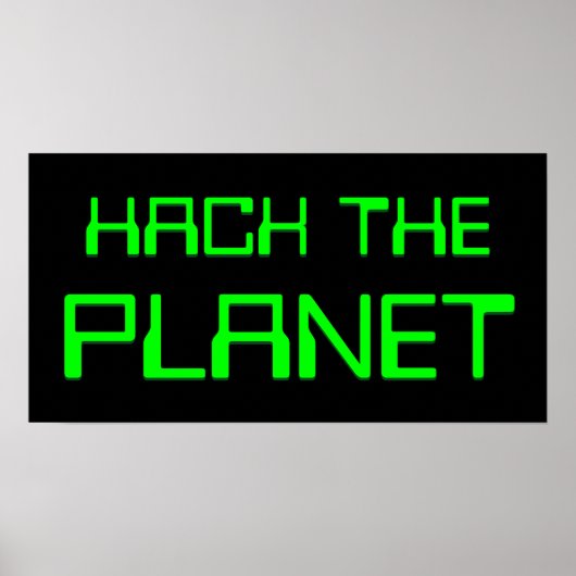 Hack auf den Planeten Poster (Vorne)