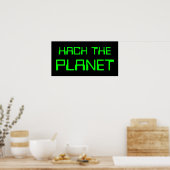 Hack auf den Planeten Poster (Küche)