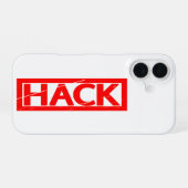 Hack-Briefmarke iPhone 16 Hülle (Rückseite (Horizontal))