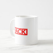 Hack-Briefmarke Kaffeetasse (Vorderseite Links)