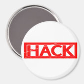 Hack-Briefmarke Magnet (Vorderseite/Rückseite)
