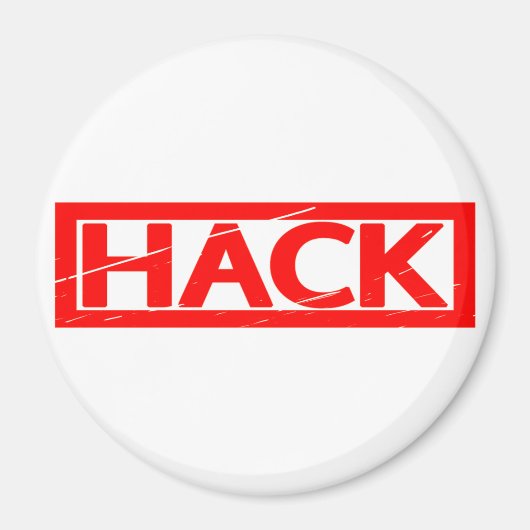 Hack-Briefmarke Magnet (Vorne)